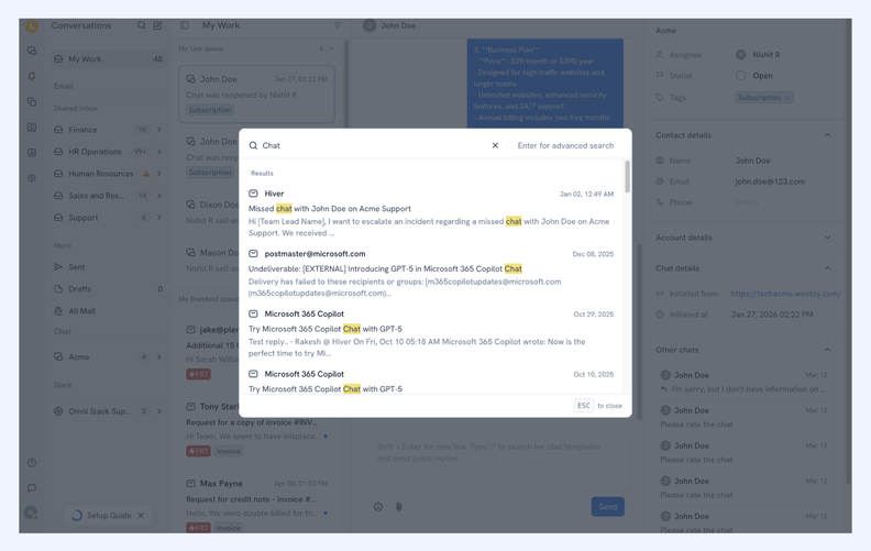 Hiver Improves Search and Automation Across Channels