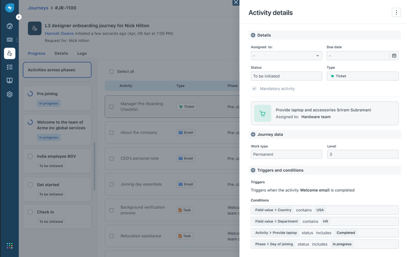 Freshservice Auto-Links Tickets to Journey Requests