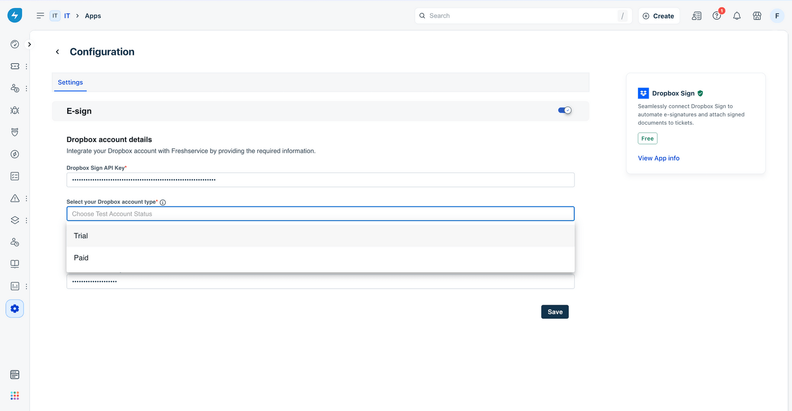 Freshservice Introduces Dropbox Sign Integration