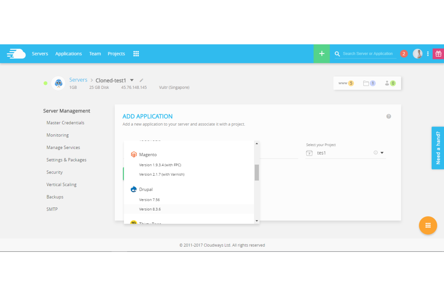 screenshot - Cloudways Review: Pros, Cons, Features & Pricing