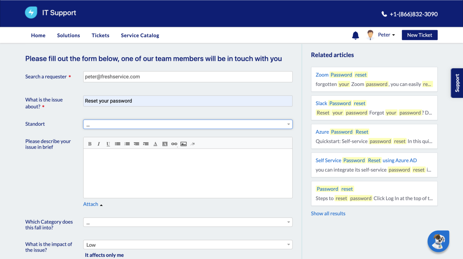 screenshot - Freshservice Bewertung: Vorteile, Nachteile, Funktionen & Preise