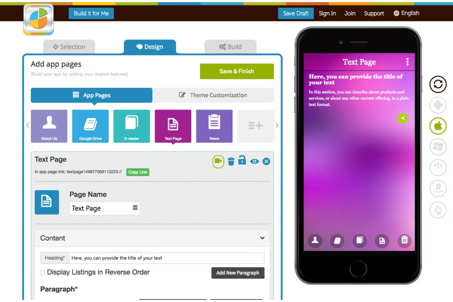 screenshot - Appy Pie Review: Pros, Cons, Features and Pricing