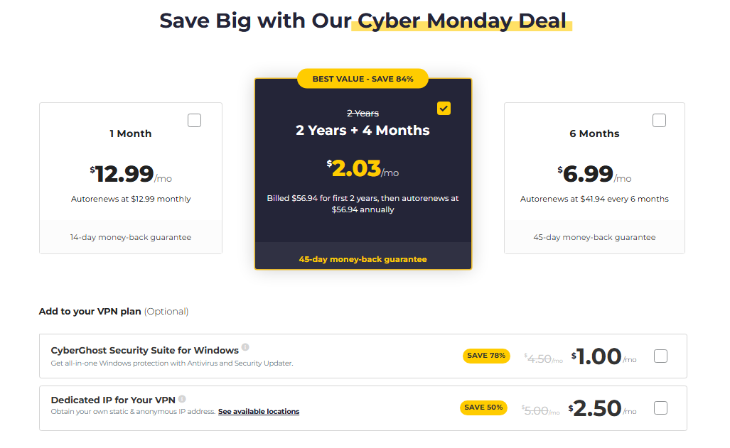 screenshot - CyberGhost VPN Review: Pros, Cons, Features, and Pricing