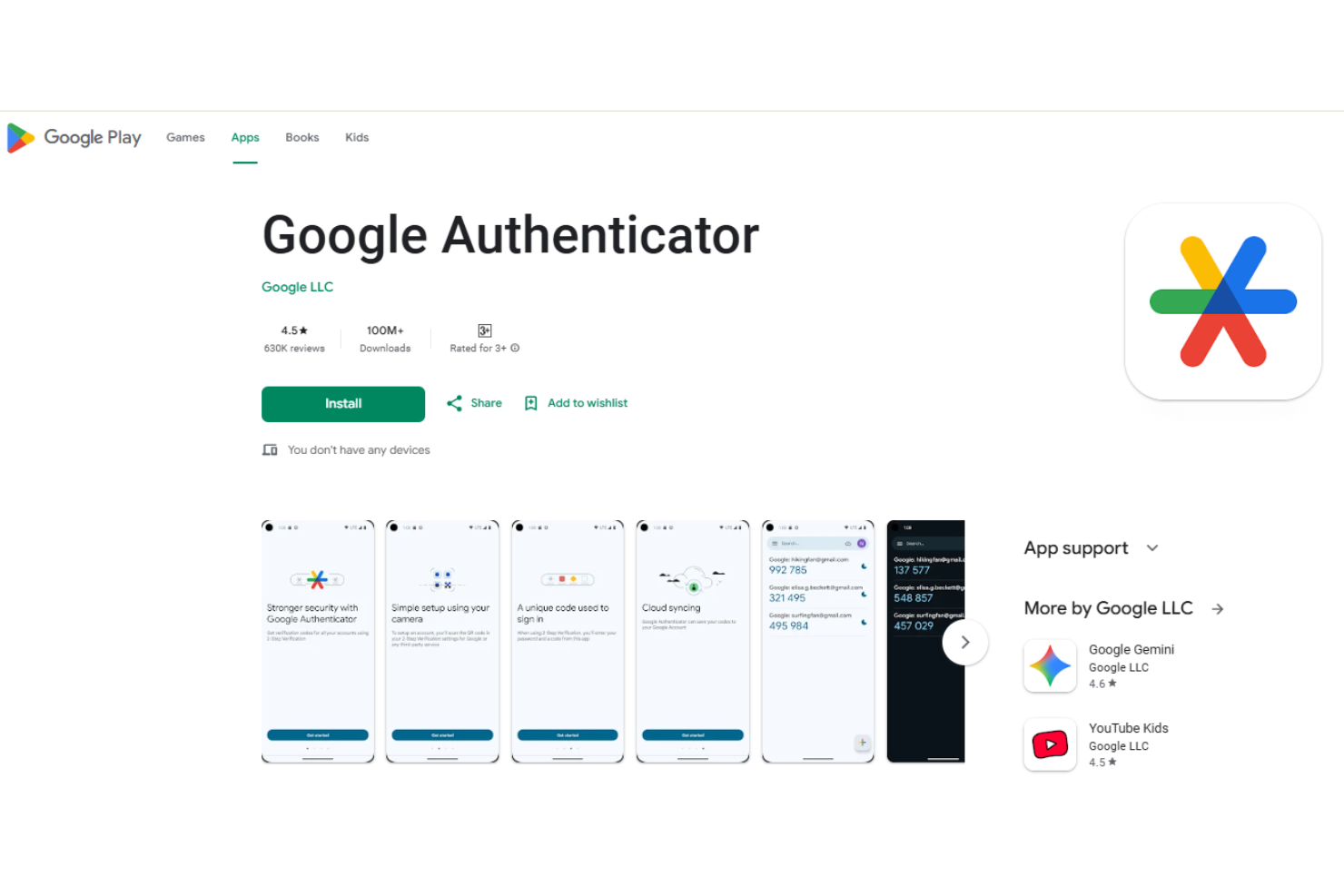 screenshot - Google Authenticator Review: Pros, Cons, Features, and Pricing