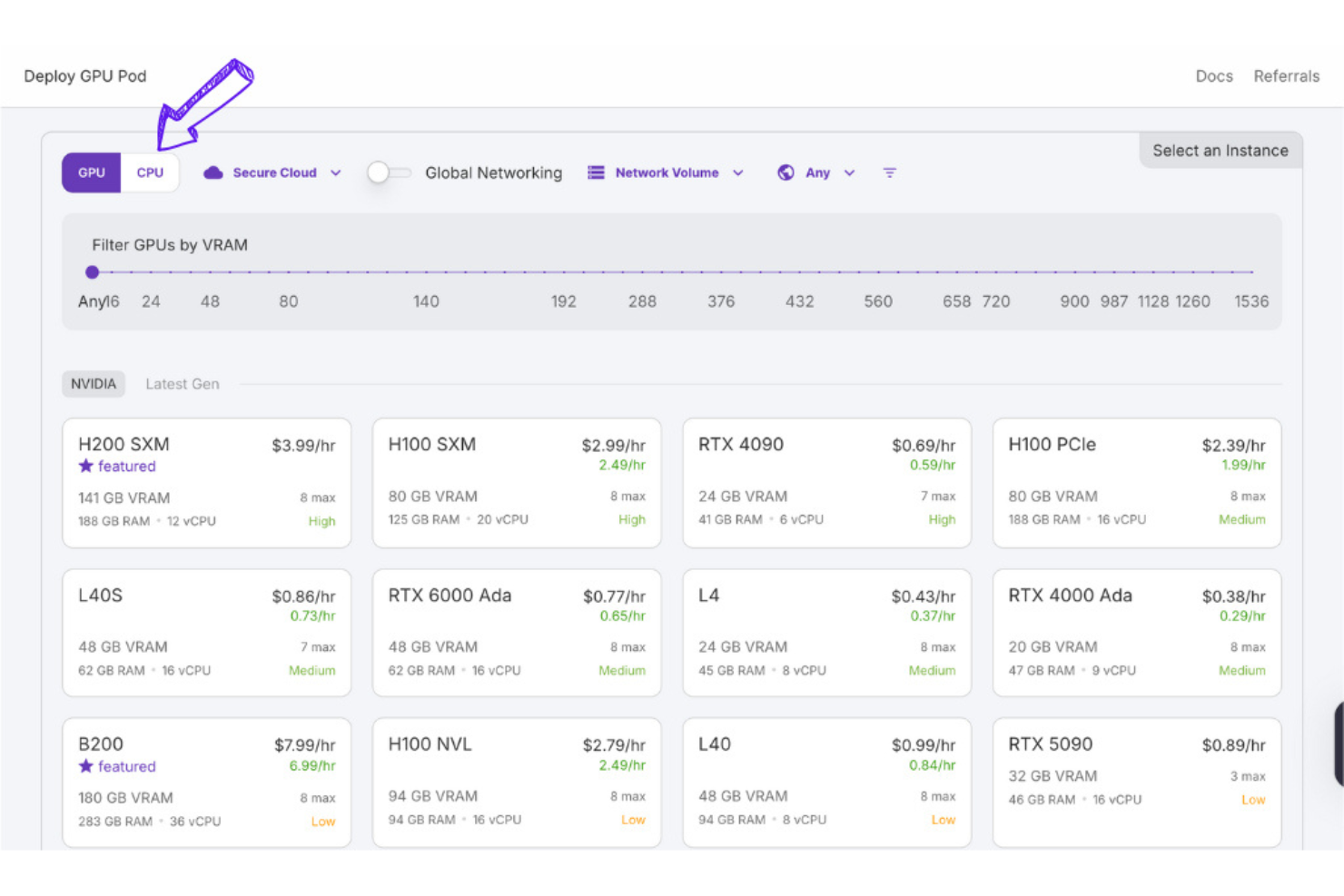 screenshot - Runpod Review: Pros, Cons, Features, and Pricing