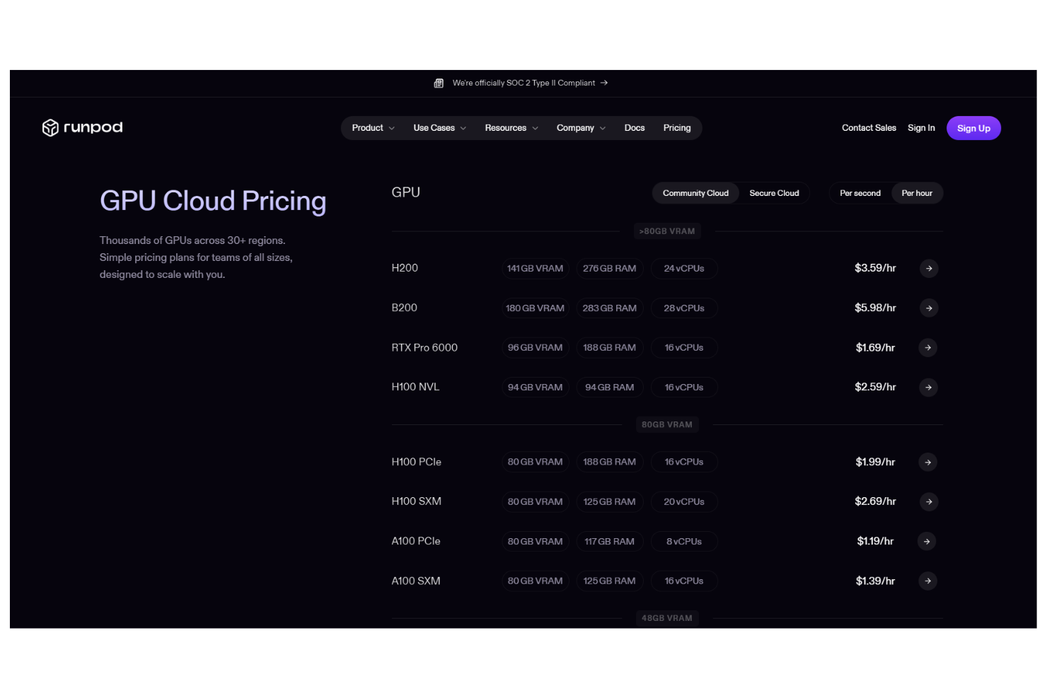 screenshot - Runpod Review: Pros, Cons, Features, and Pricing
