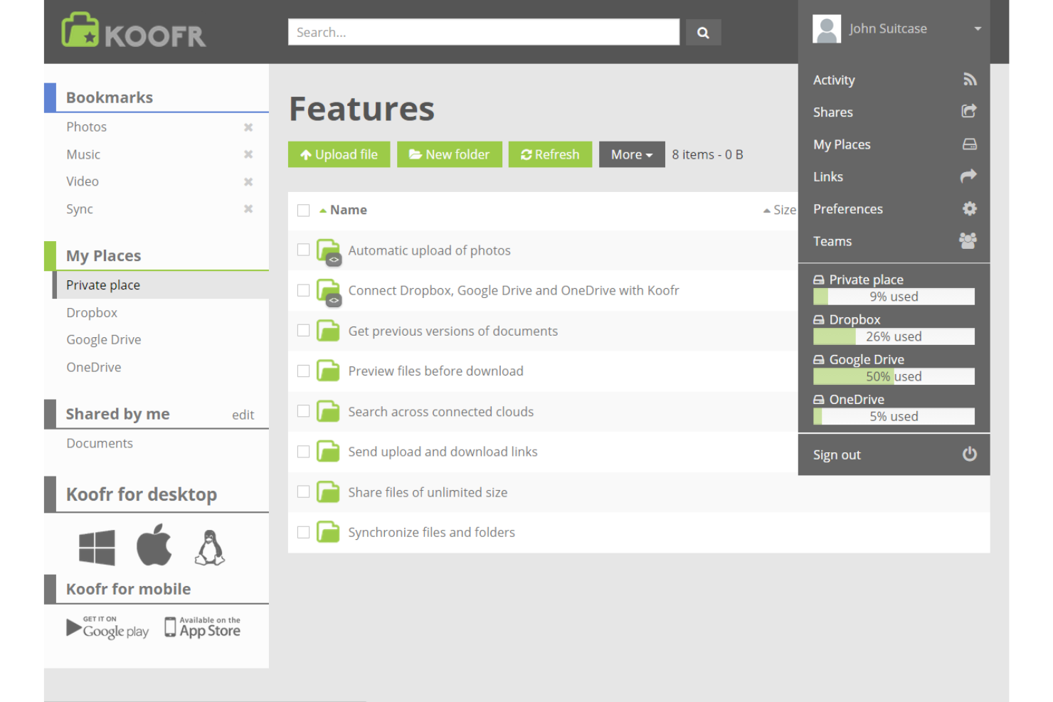 screenshot - Koofr Review: Pros, Cons, Features, and Pricing