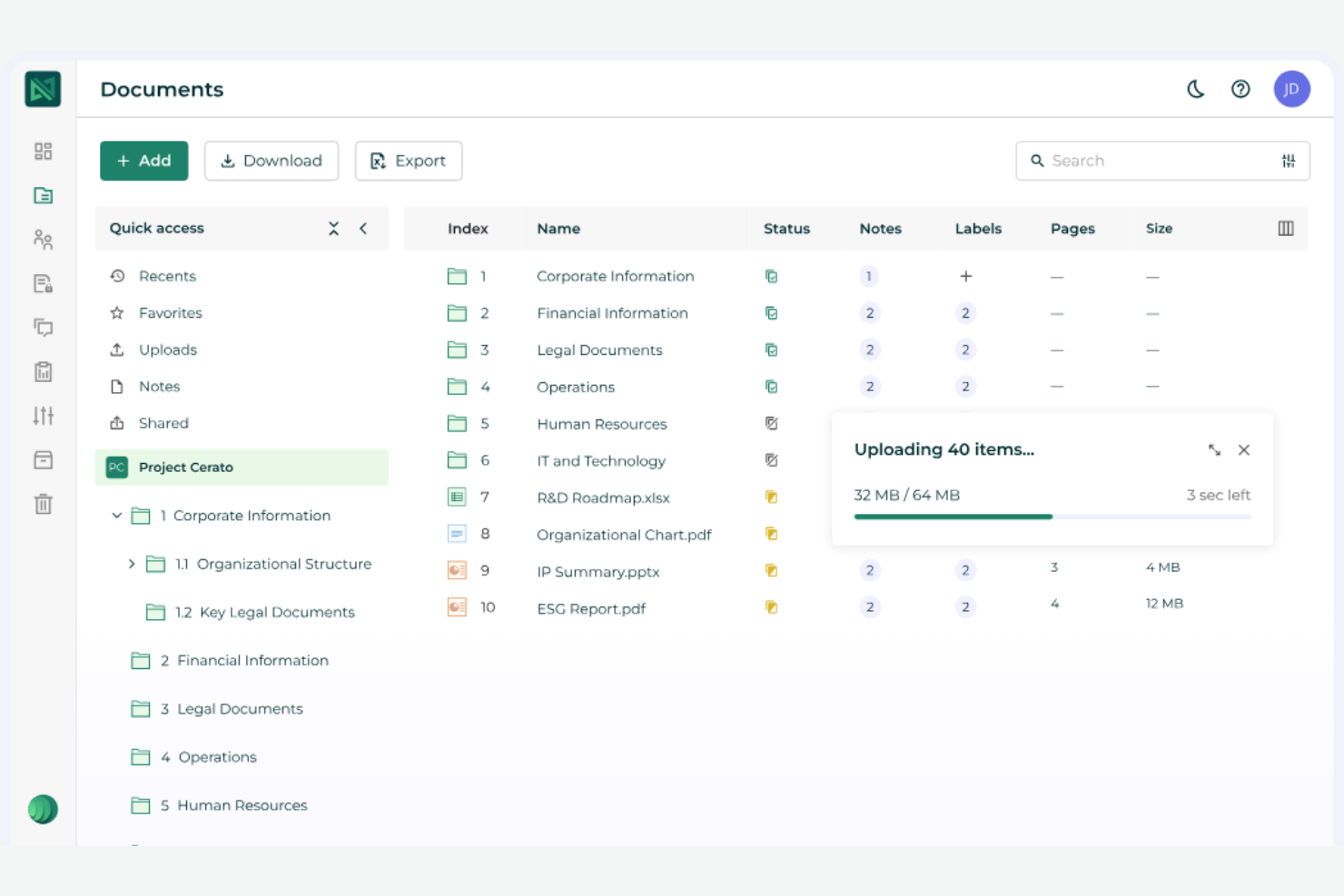 screenshot - iDeals Virtual Data Room Review: Pros, Cons, Features, and Pricing