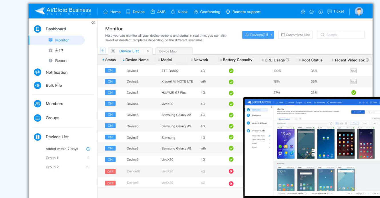 screenshot - AirDroid Business Review: Pros, Cons, Features and Pricing