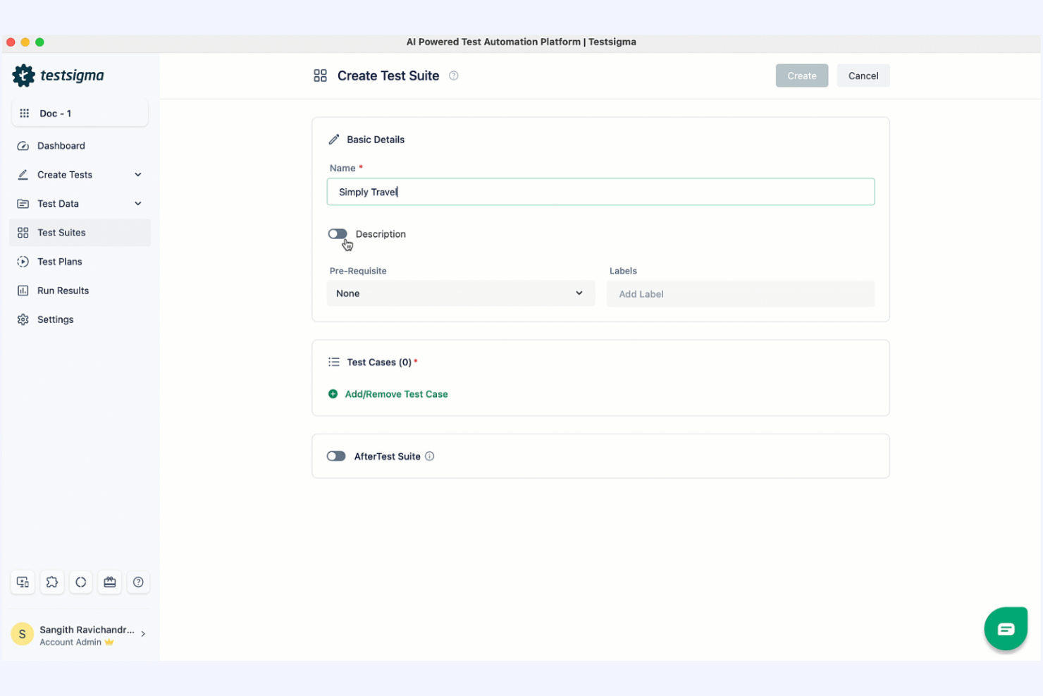 screenshot - Testsigma Review 2026: Pros, Cons, Features, and Pricing