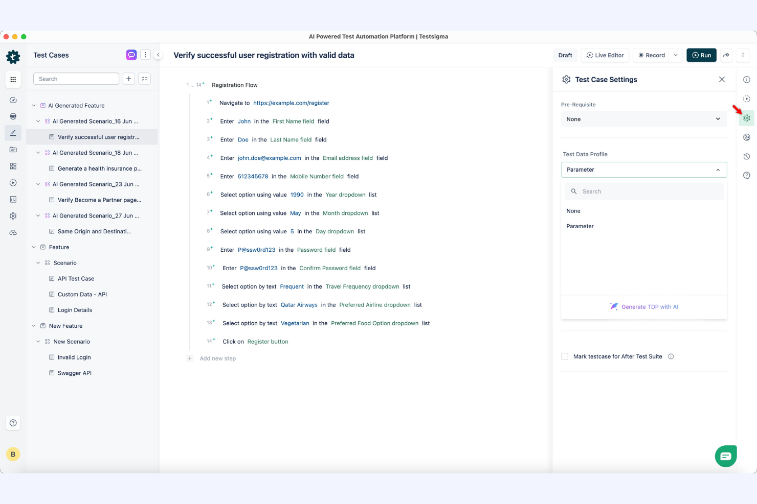 screenshot - Testsigma Review 2026: Pros, Cons, Features, and Pricing