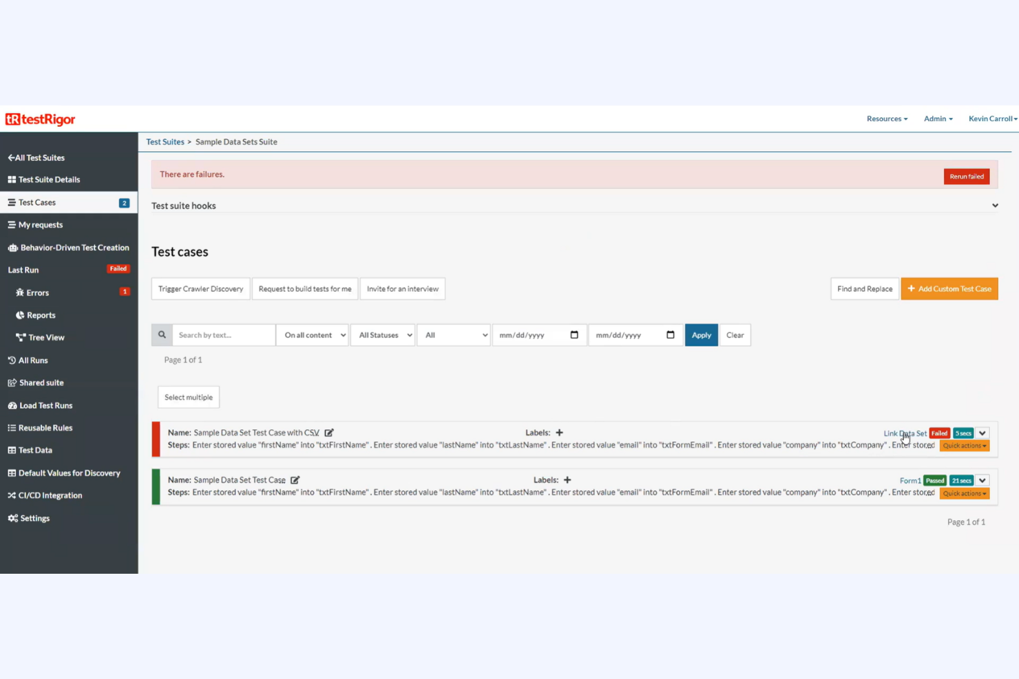 screenshot - testRigor Review 2026: Pros, Cons, Features, and Pricing