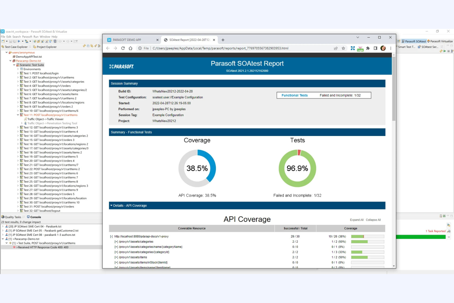 screenshot - Parasoft SOAtest Review 2026: Pros, Cons, Features, and Pricing