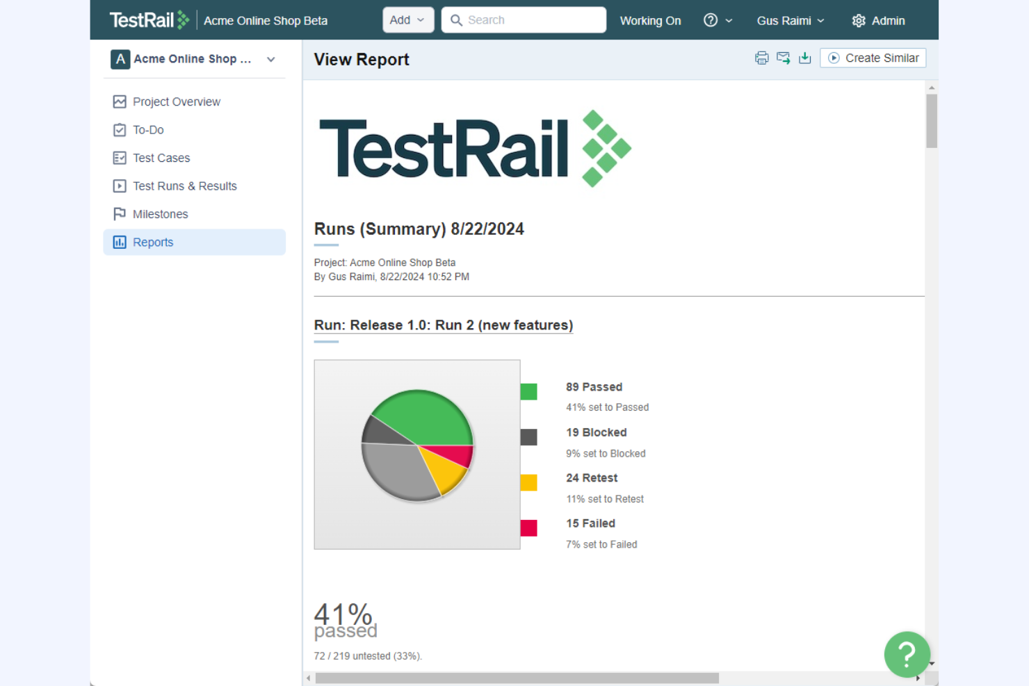 screenshot - TestRail Review 2026: Pros, Cons, Features, and Pricing