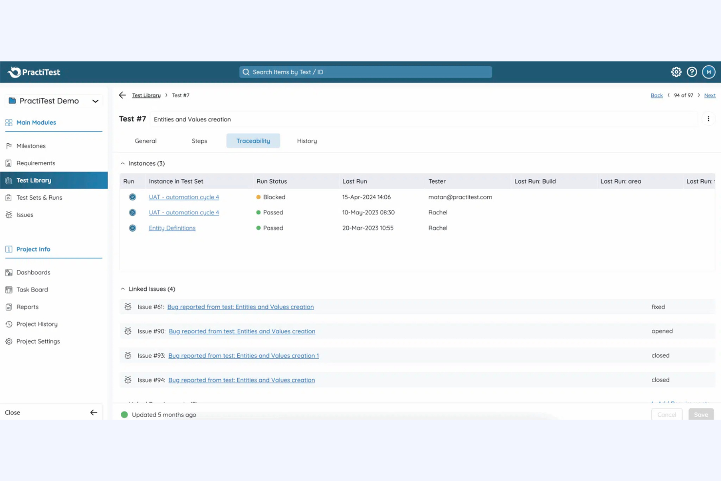 screenshot - PractiTest Review 2026: Pros, Cons, Features, and Pricing