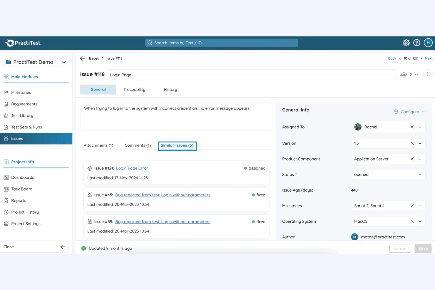 screenshot - PractiTest Review 2026: Pros, Cons, Features, and Pricing