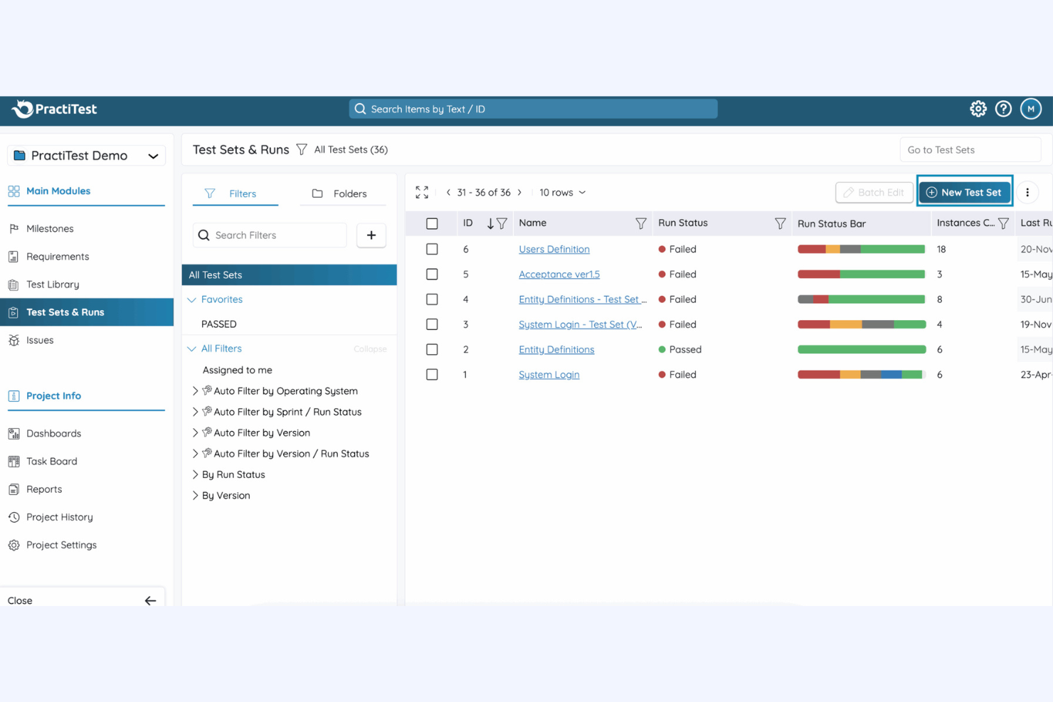 screenshot - PractiTest Review 2026: Pros, Cons, Features, and Pricing