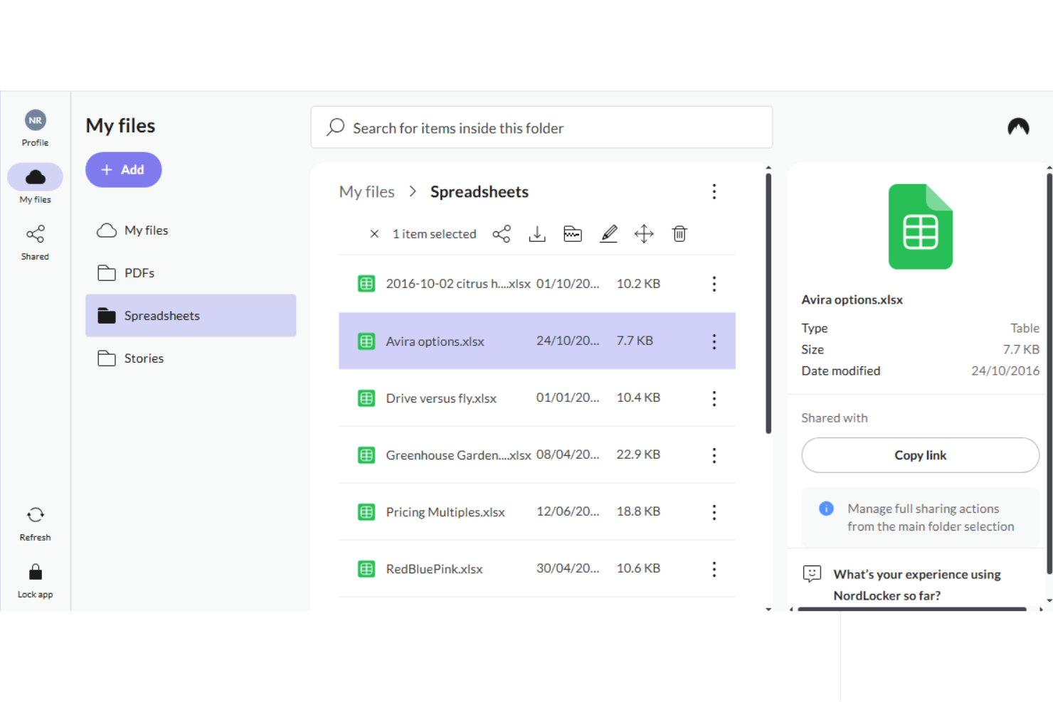 screenshot - NordLocker Review 2026: Pros, Cons, Features, and Pricing