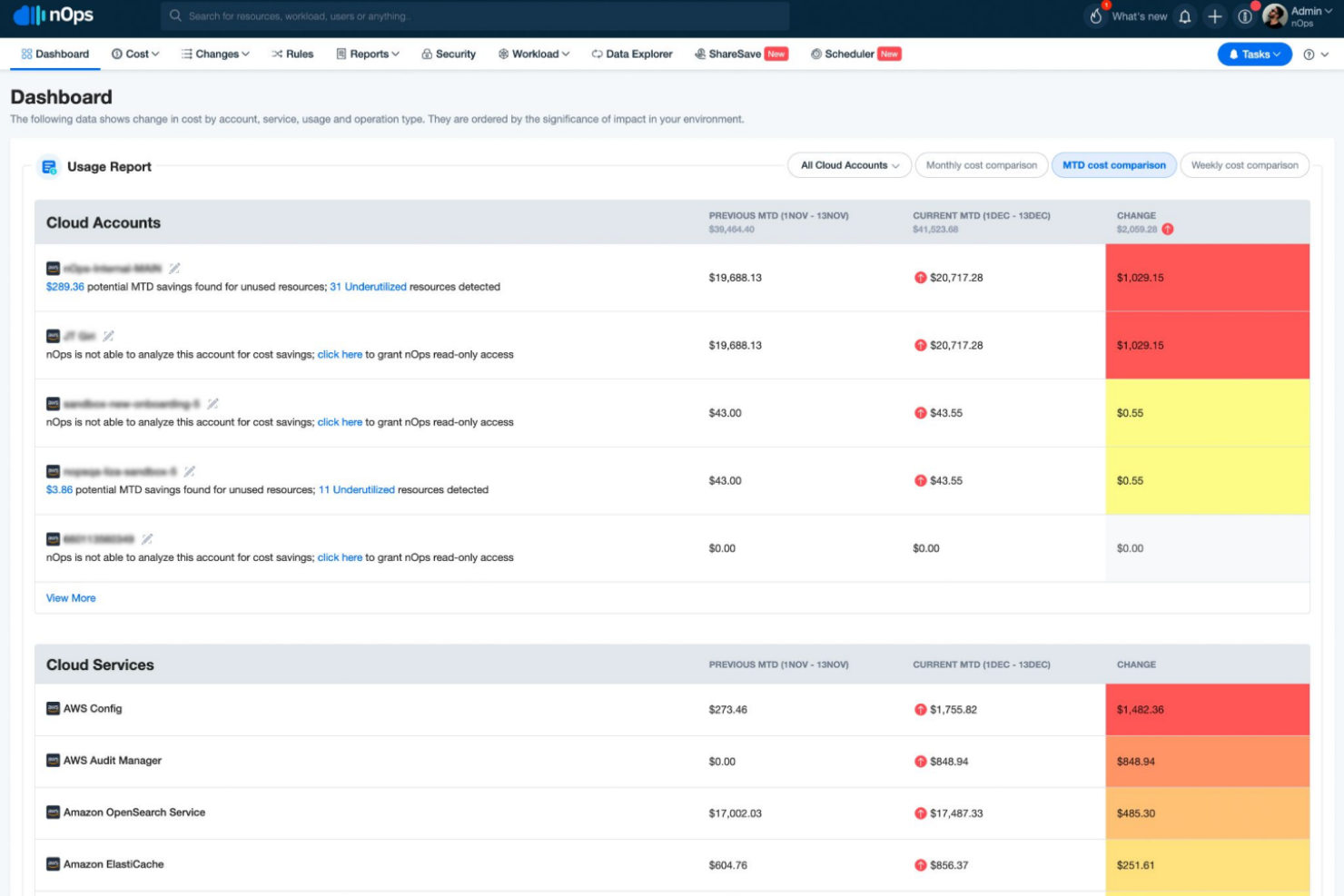 screenshot - nOps Review 2026: Pros, Cons, Features, and Pricing