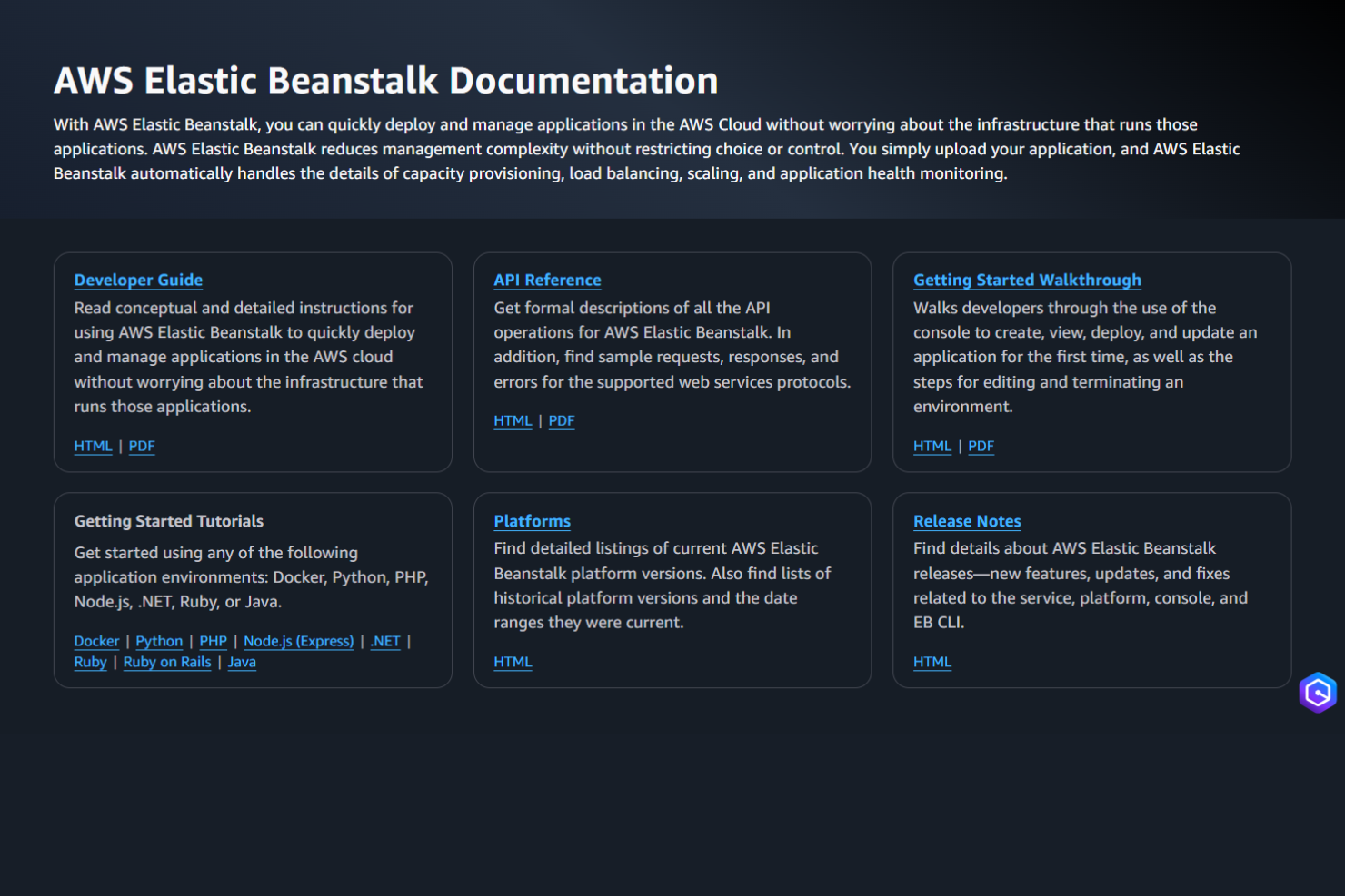 screenshot - AWS Elastic Beanstalk Review 2026: Pros, Cons, Features, and Pricing