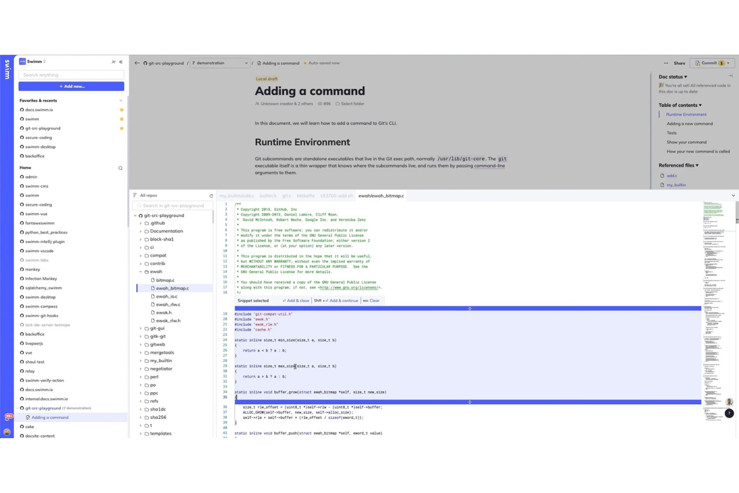 screenshot - Swimm Review 2026: Pros, Cons, Features, and Pricing