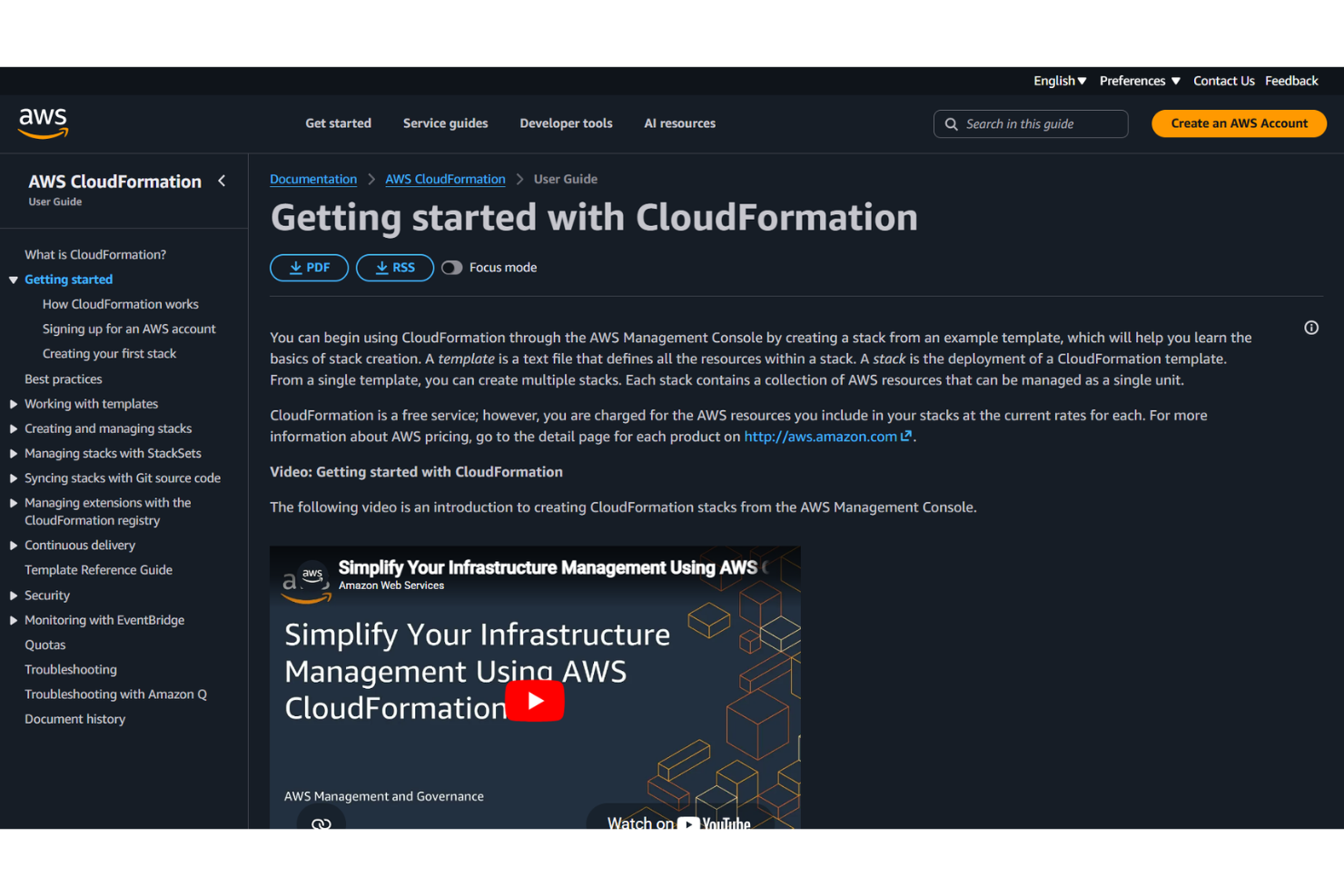 screenshot - AWS CloudFormation Review 2026: Pros, Cons, Features, and Pricing