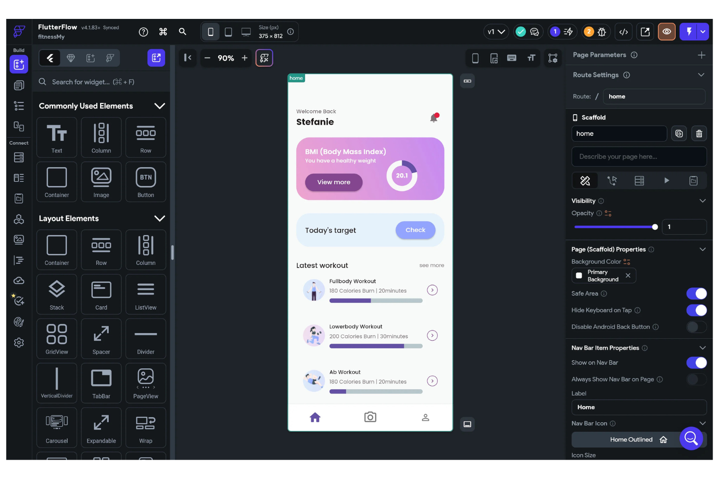 FlutterFlow screenshot - 10 meilleures plateformes gratuites de création d’applications sans code sélectionnées pour 2026