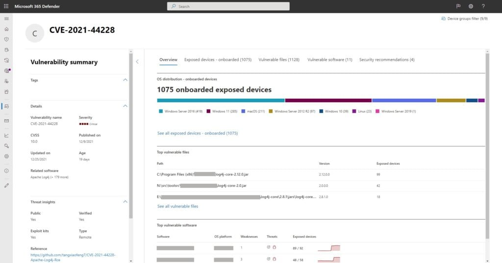 Microsoft Defender Threat Intelligence screenshot - 10 Meilleures Solutions de Renseignement sur les Menaces de 2026