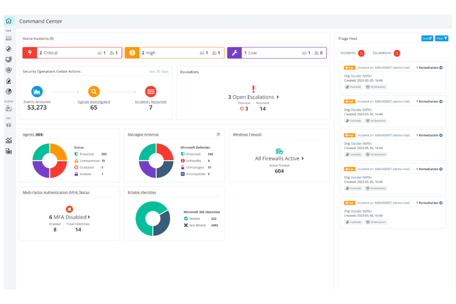 Huntress screenshot - 16 alternatives à CrowdStrike en 2026