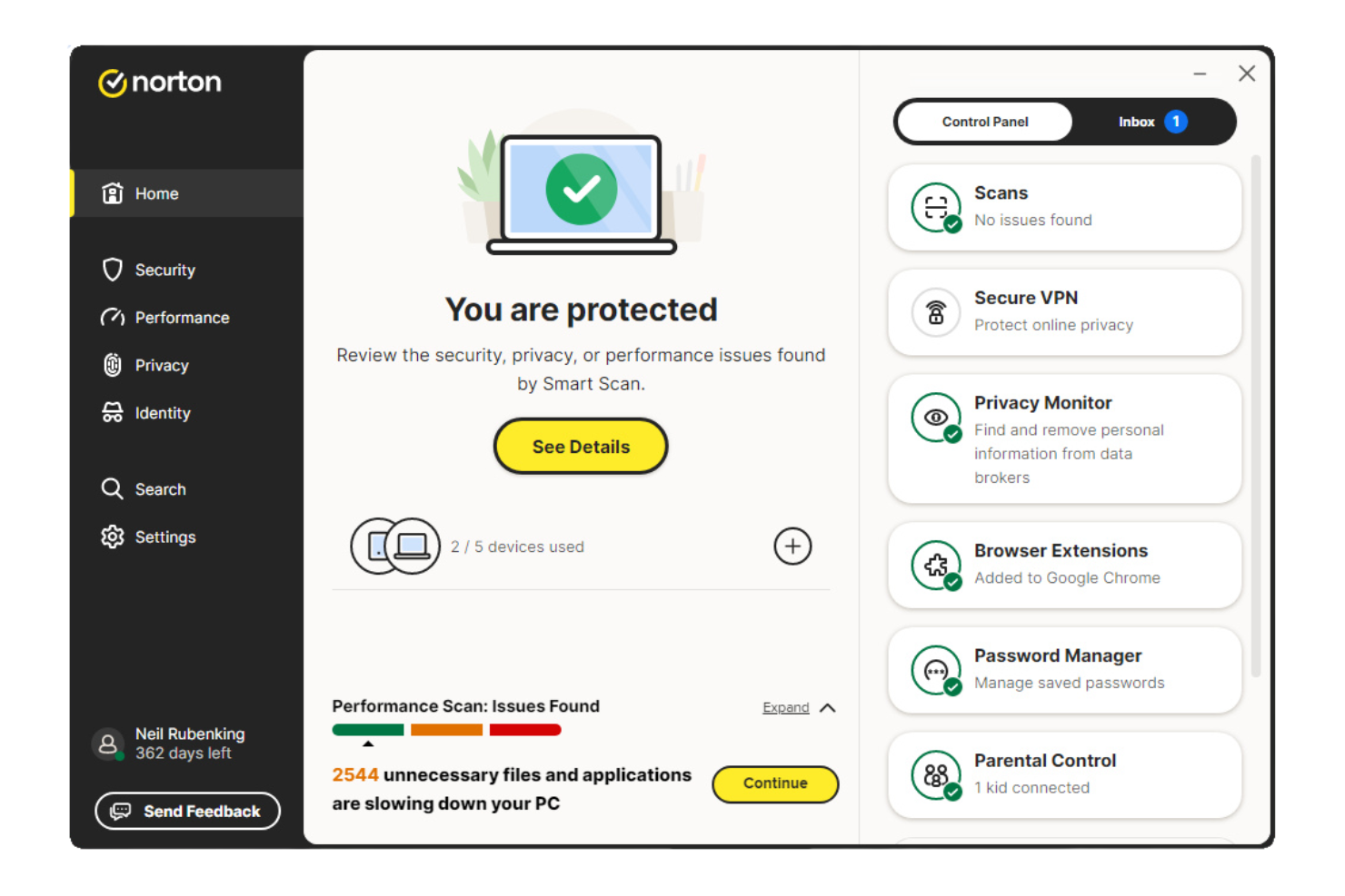 Norton screenshot - 16 alternatives à CrowdStrike en 2026