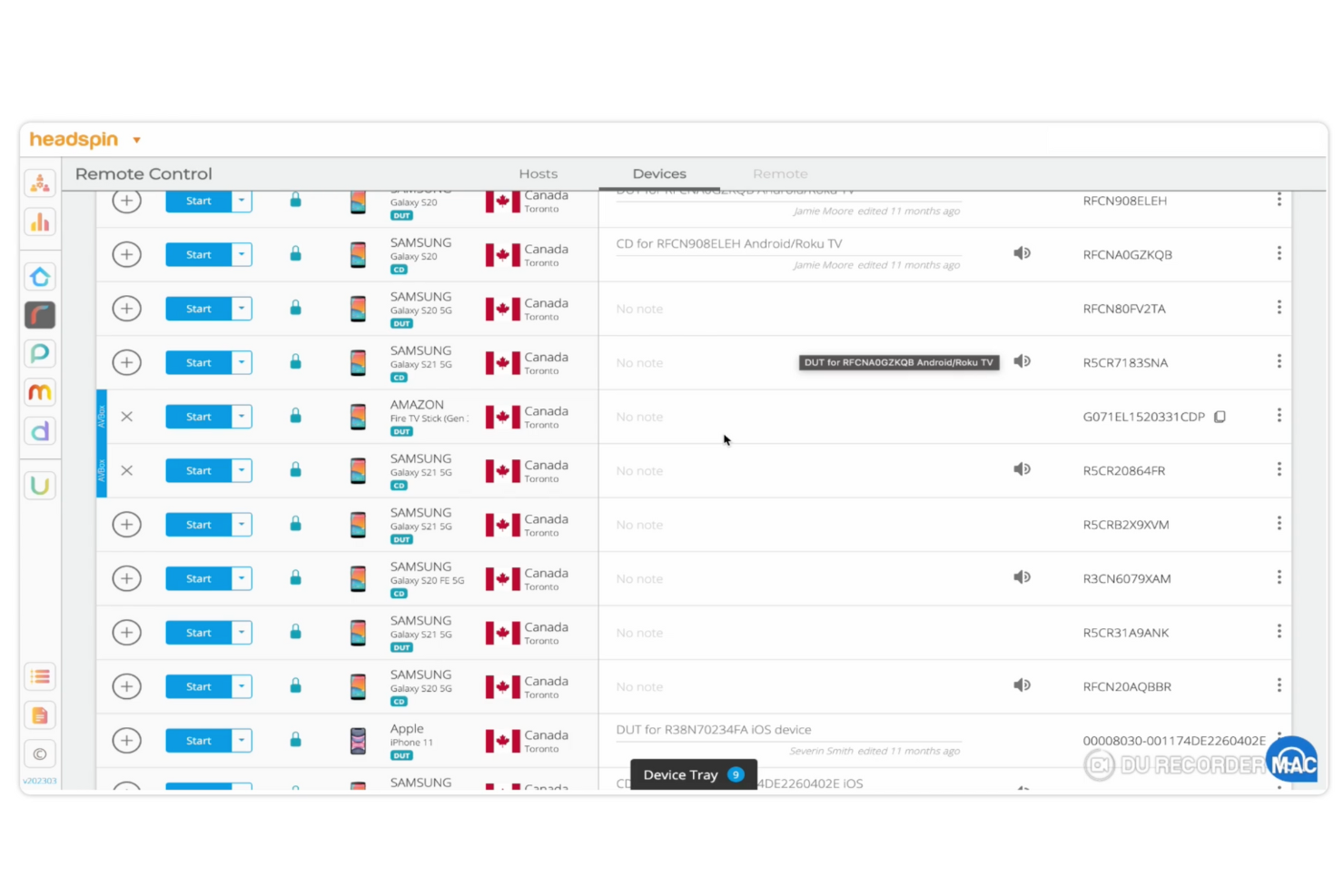 HeadSpin screenshot - 20 meilleurs outils d’automatisation des tests examinés pour 2026