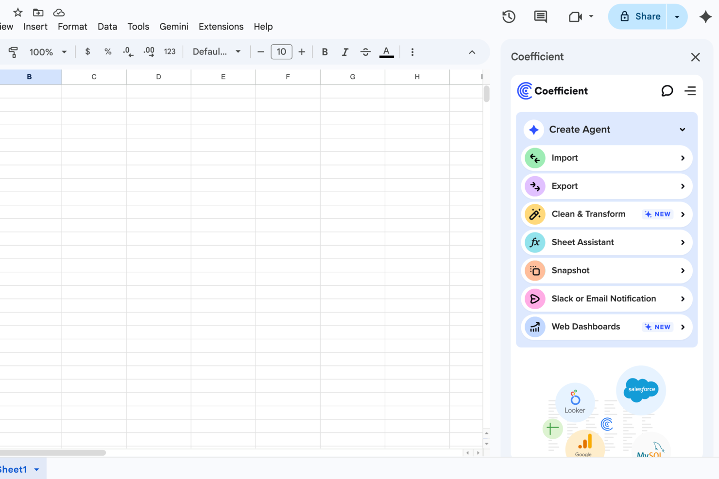 Coefficient screenshot - 35 Meilleurs Outils d’Analyse de Big Data Examinés en 2026