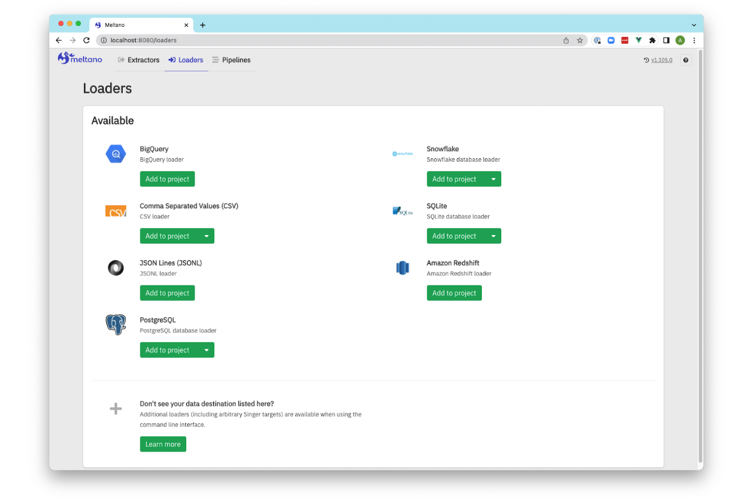 Meltano screenshot - 10 Beste Kostenlose ETL-Tools im Jahr 2026 Bewertet