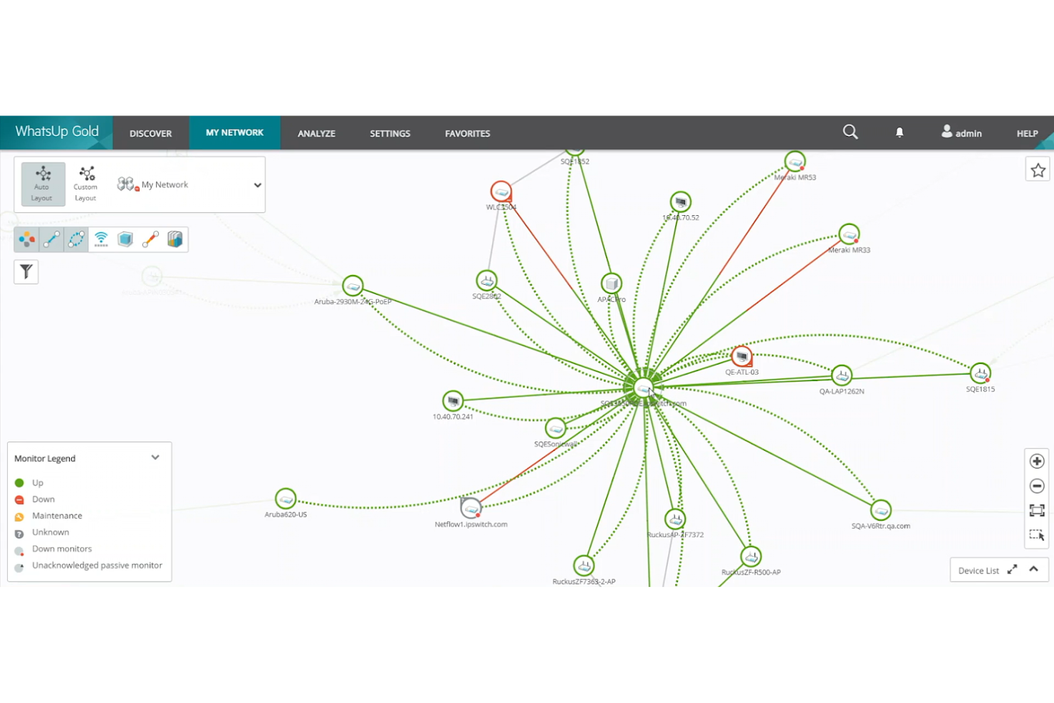 WhatsUp Gold screenshot - 13 Meilleurs Outils Gratuits de Surveillance du Réseau Passés en Revue en 2026
