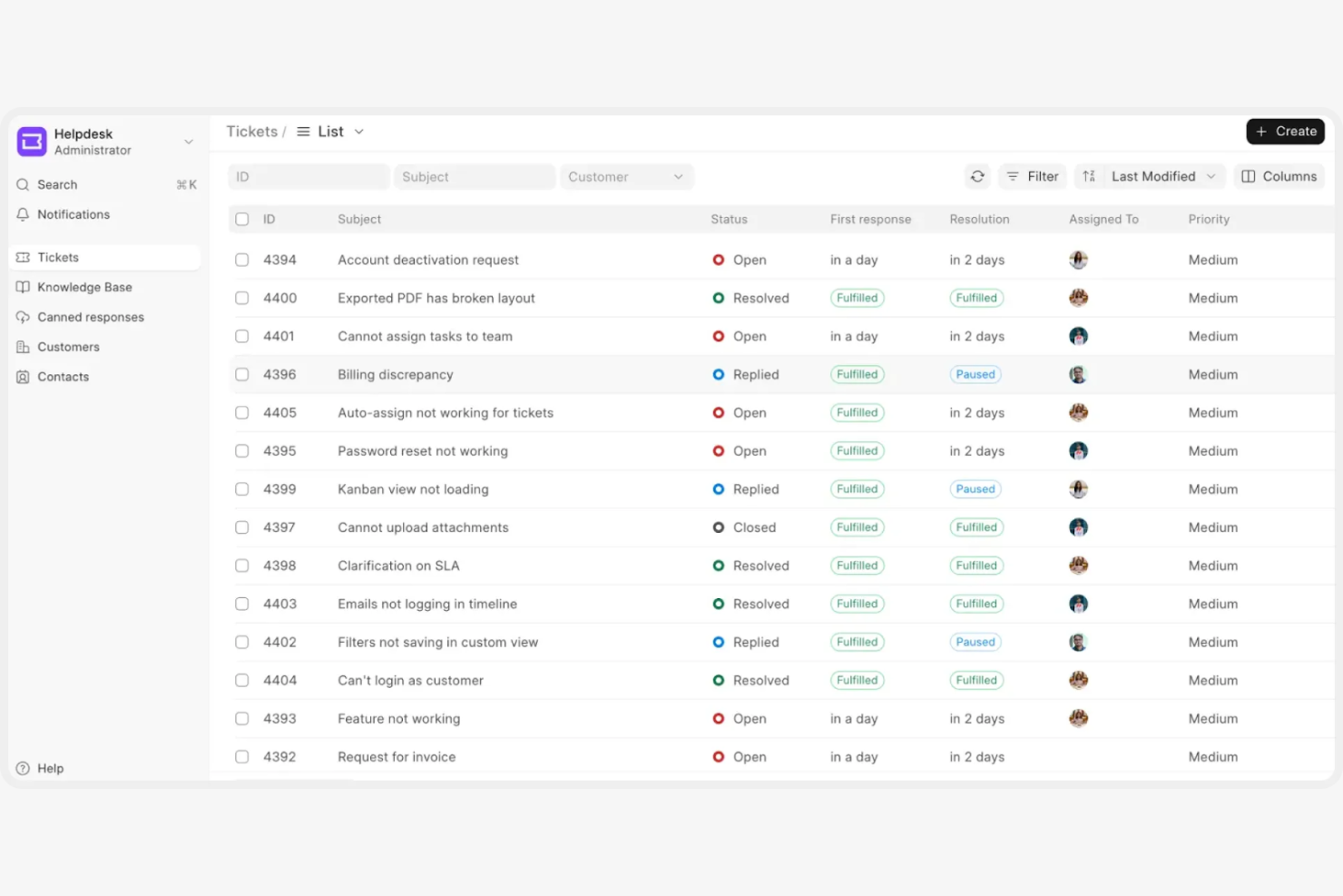 Frappe screenshot - 10 Beste Kostenlose Helpdesk-Software im Test 2026