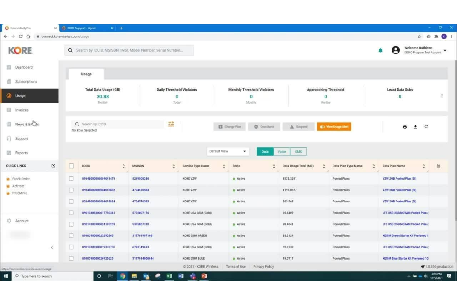KORE IoT screenshot - 14 beste IoT-Konnektivitätsplattformen im Test 2026