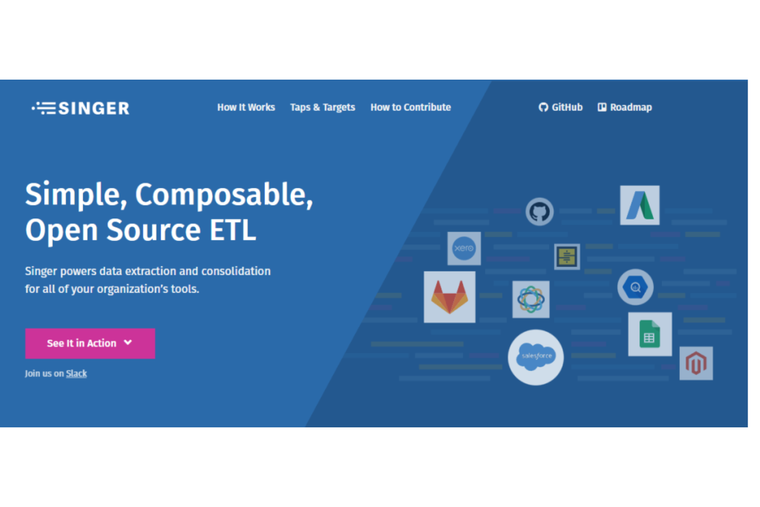 Singer screenshot - 10 Meilleurs Outils ETL Gratuits Passés en Revue en 2026