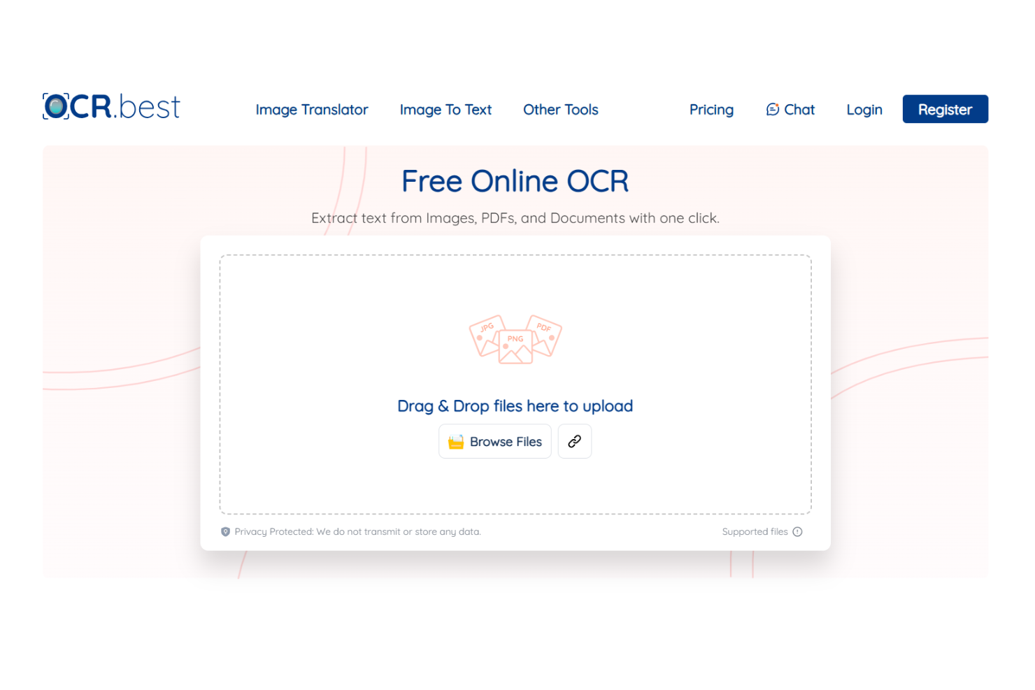 OCR.best screenshot - 14 meilleurs outils OCR passés en revue en 2026