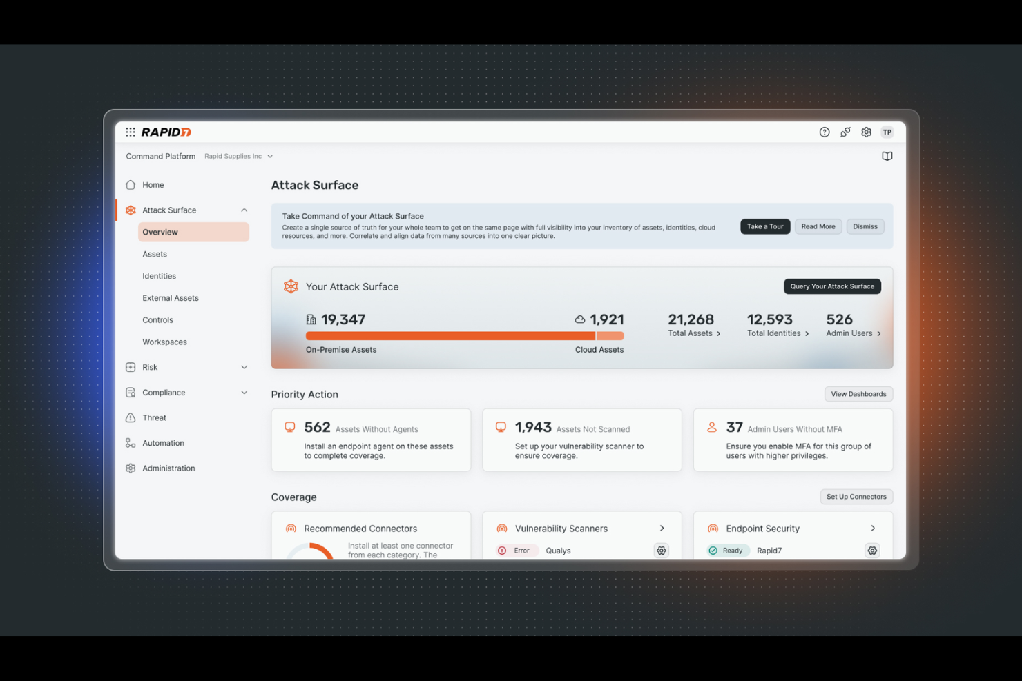 Rapid7 screenshot - 10 Beste Tools für das Management der Angriffsfläche im Test 2026