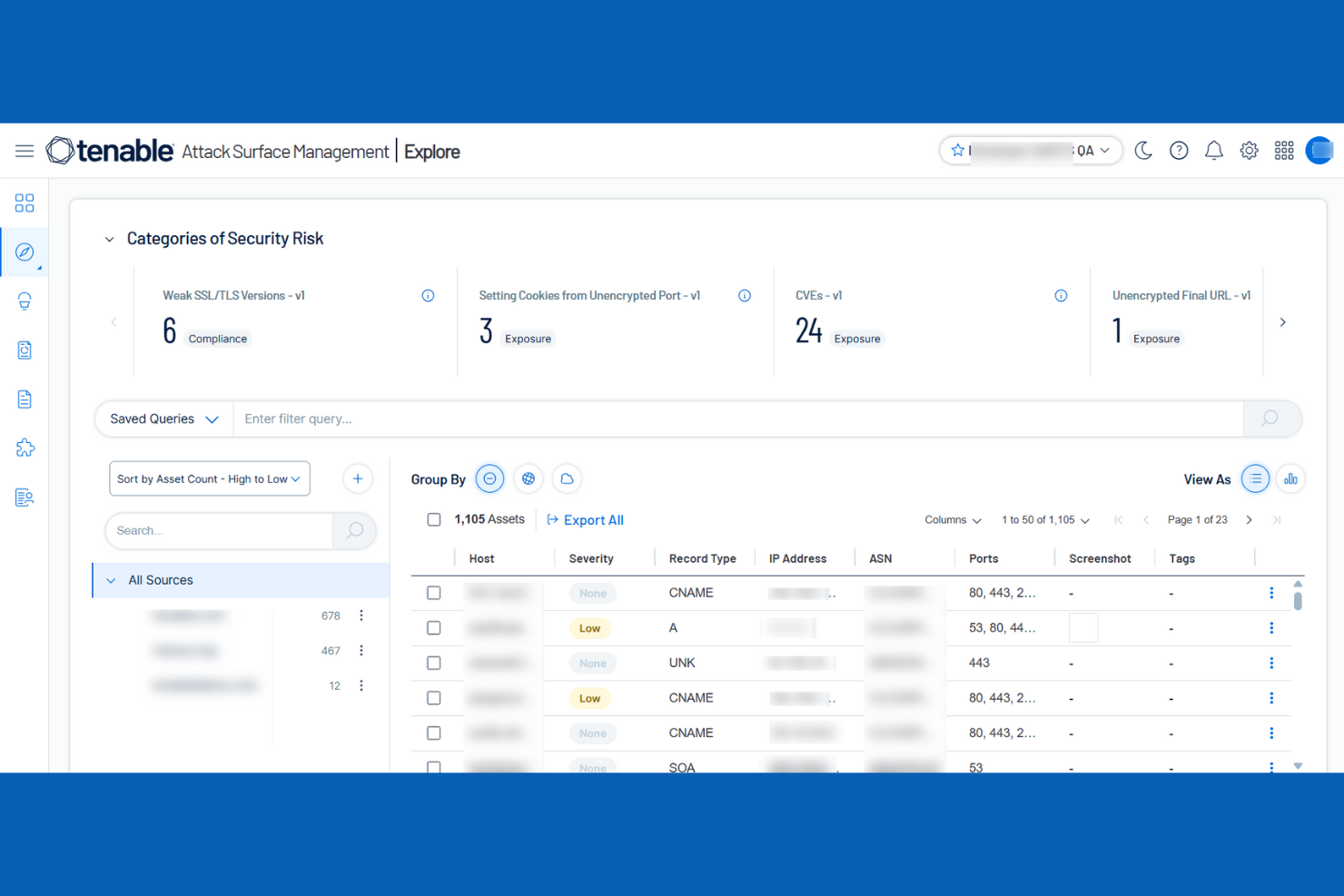 Tenable screenshot - 10 Meilleurs Outils de Gestion de la Surface d’Attaque Analysés en 2026