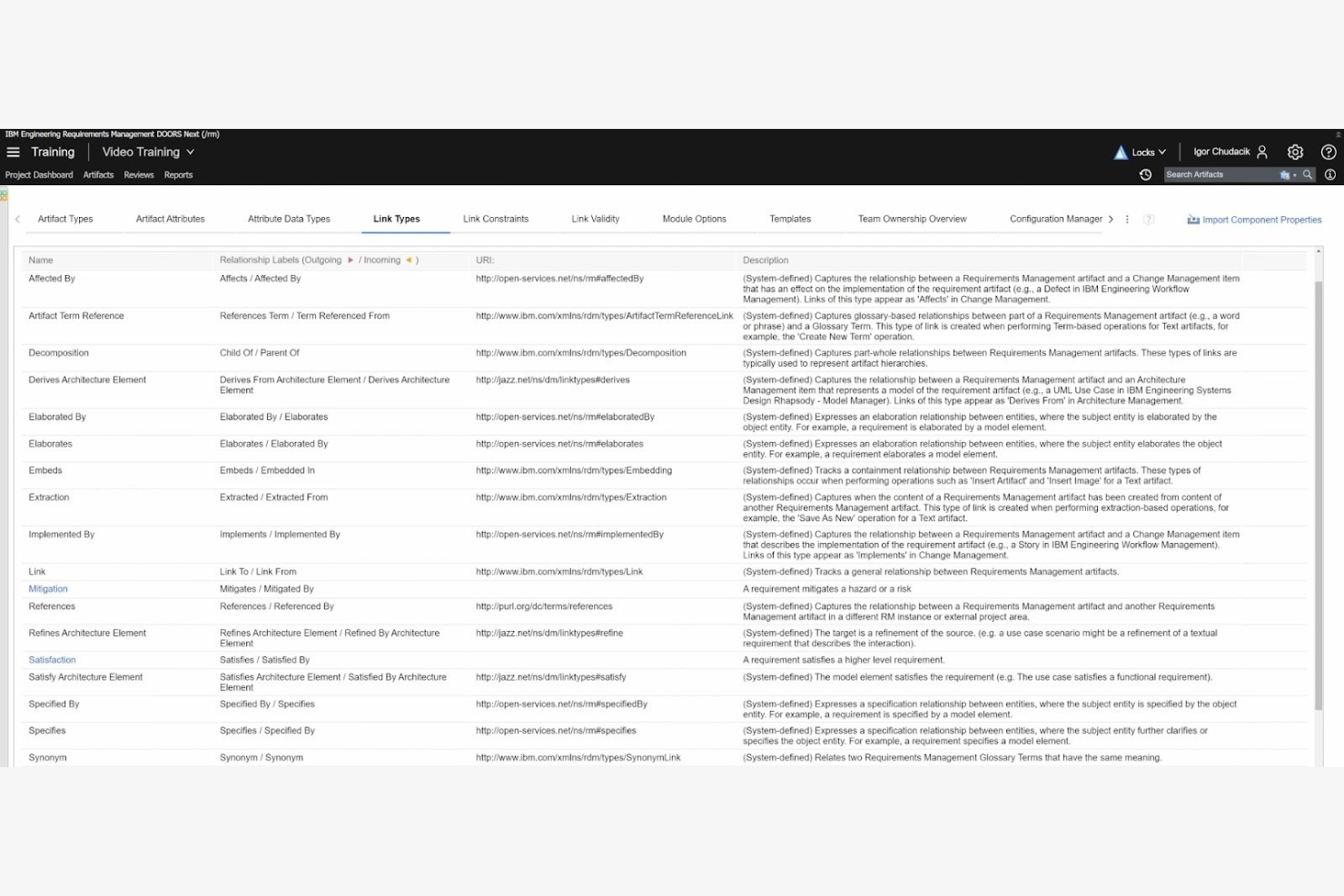 IBM Engineering Requirements Management DOORS Next screenshot - 16 meilleurs outils de matrice de traçabilité des exigences évalués en 2026