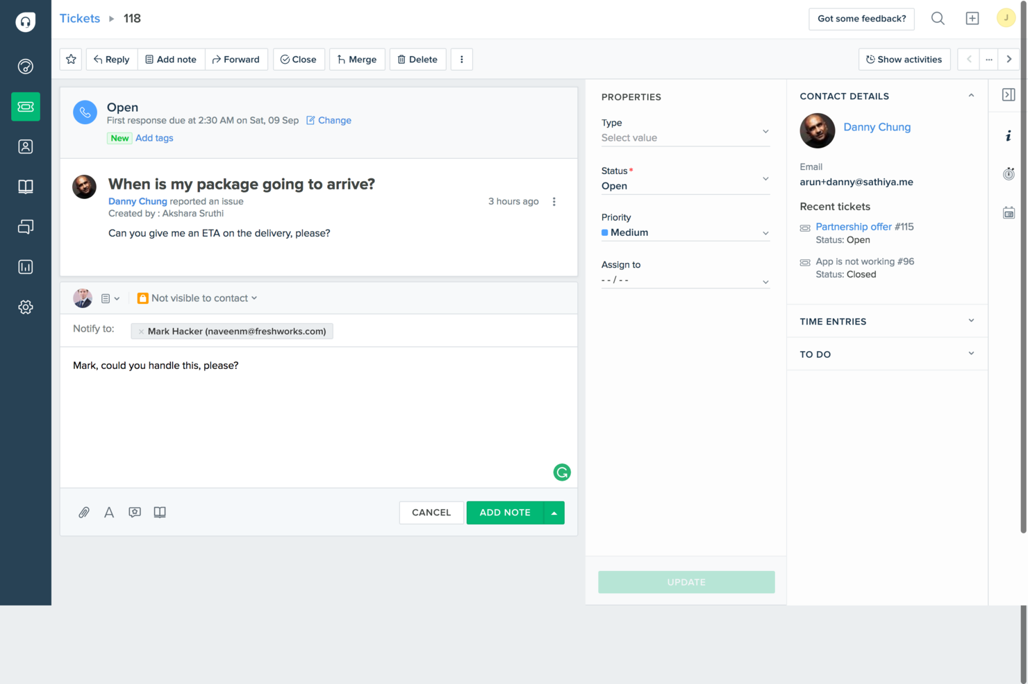 Freshdesk screenshot - 10 Meilleurs Logiciels de Helpdesk Gratuits Passés en Revue en 2026