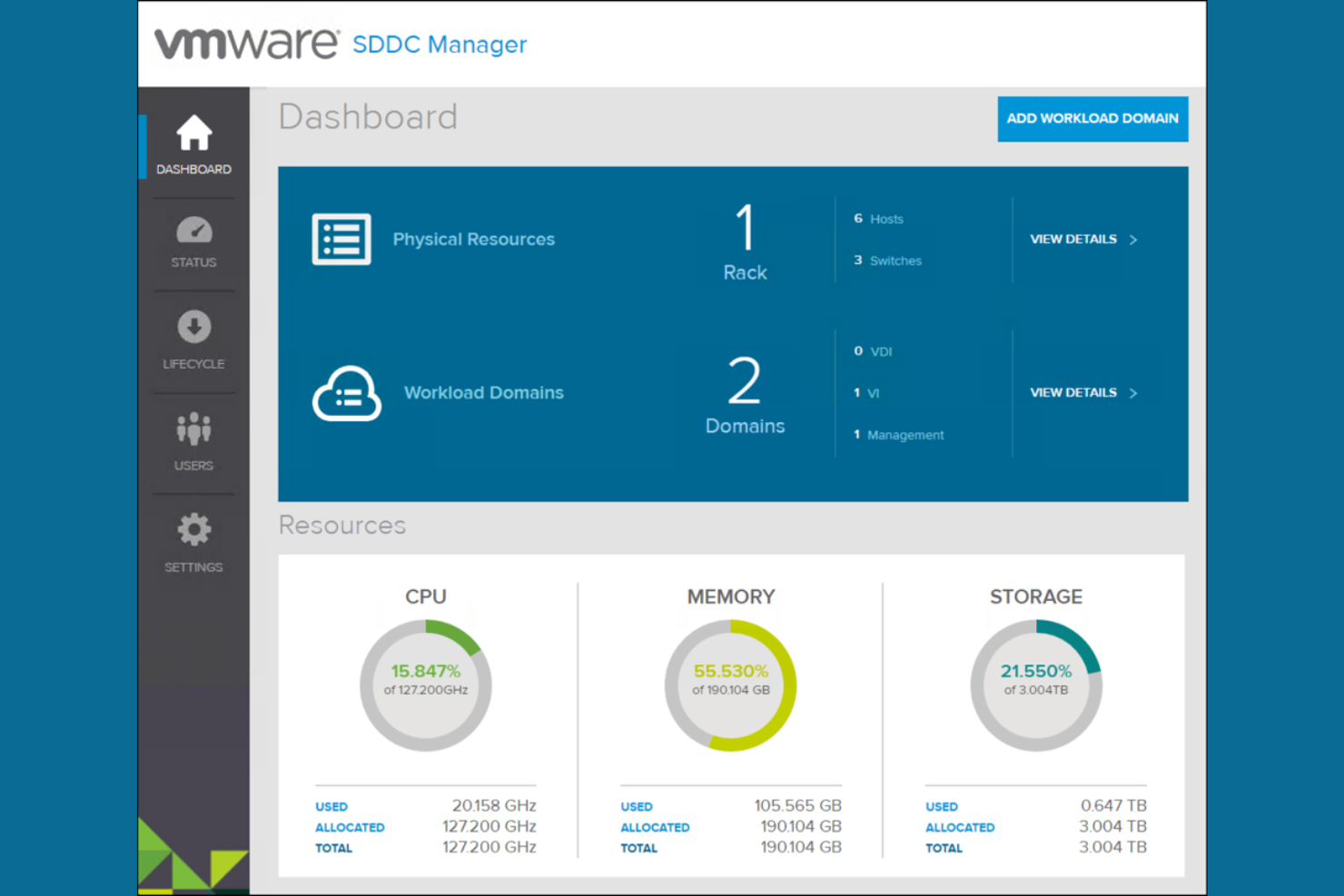 VMware screenshot - 10 meilleurs logiciels de gestion des services cloud examinés en 2026