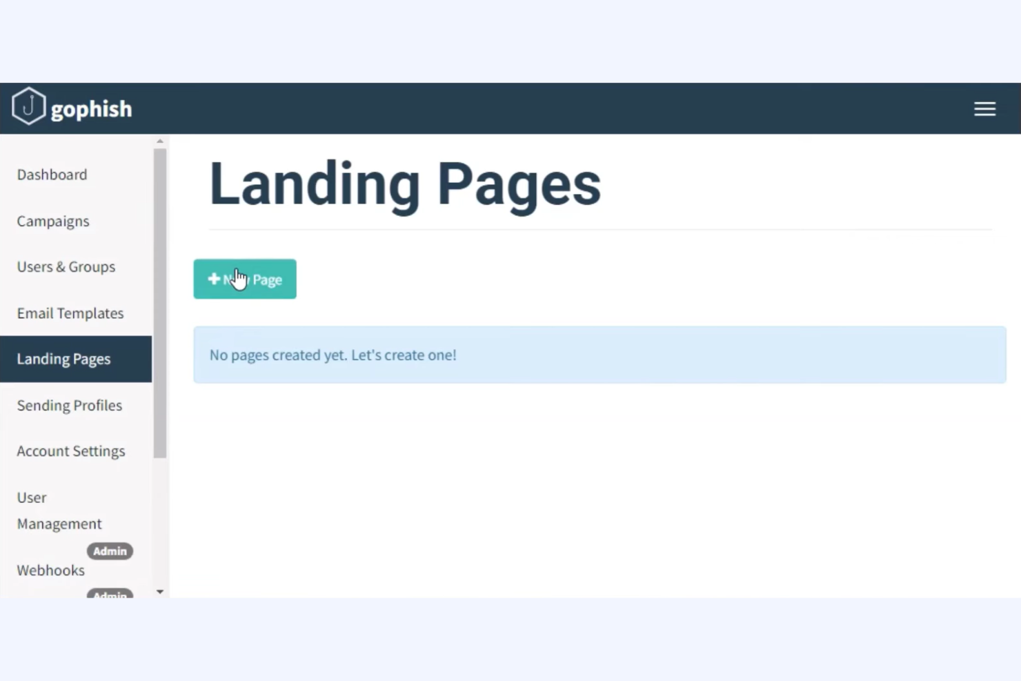 Gophish screenshot - 10 Beste Kostenlose Cybersicherheits-Tools im Test 2026