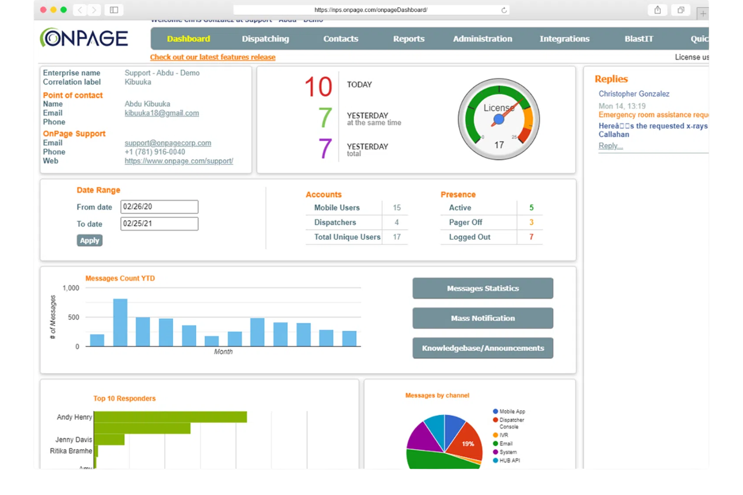OnPage screenshot - 10 meilleures alternatives à xMatters analysées en 2026