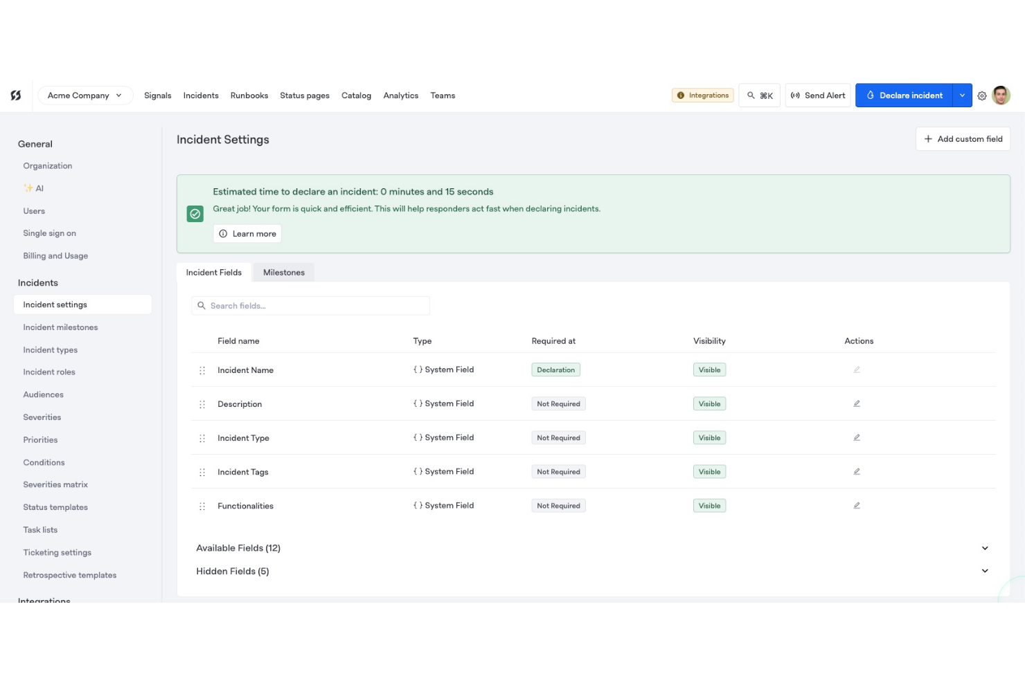 FireHydrant screenshot - 10 meilleures alternatives à xMatters analysées en 2026