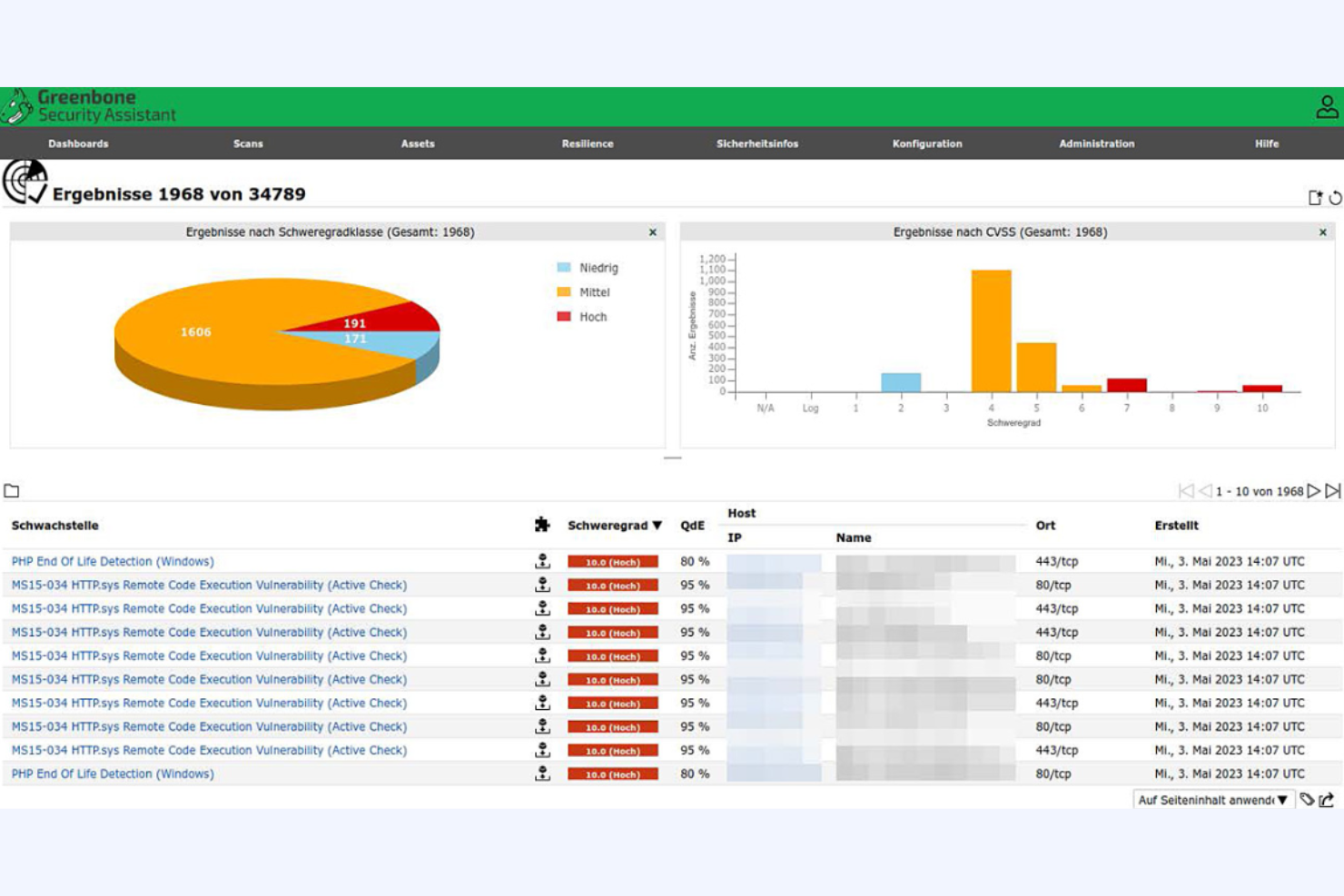 OpenVAS screenshot - 10 meilleurs outils de cybersécurité gratuits évalués en 2026