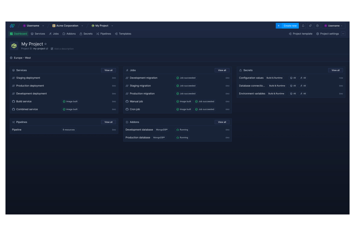 Northflank screenshot - 19 alternatives à Portainer pour 2026