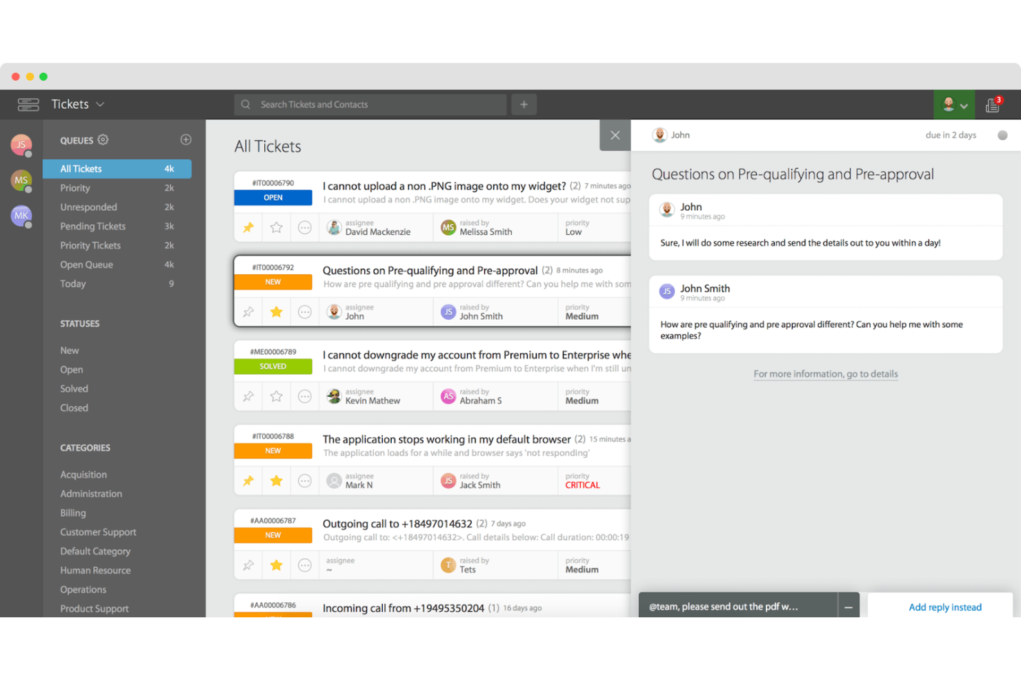HappyFox screenshot - 10 beste Helpdesk-Software-Lösungen für kleine Unternehmen im Test 2026