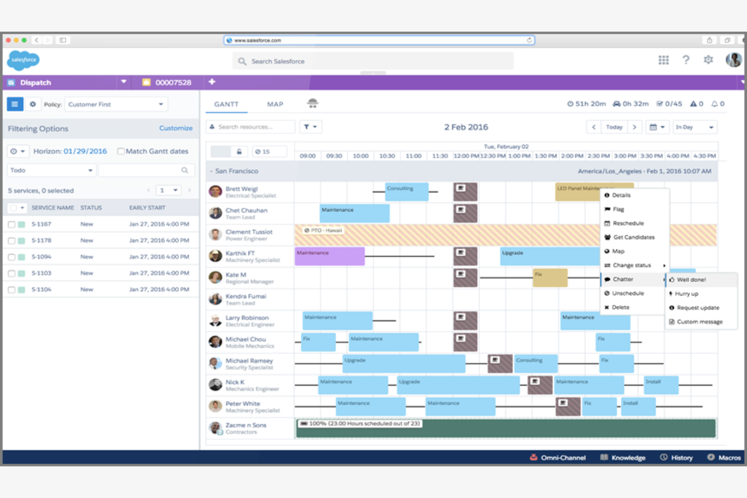 Salesforce Field Service screenshot - 10 Meilleurs Logiciels de Gestion des Services Évalués en 2026